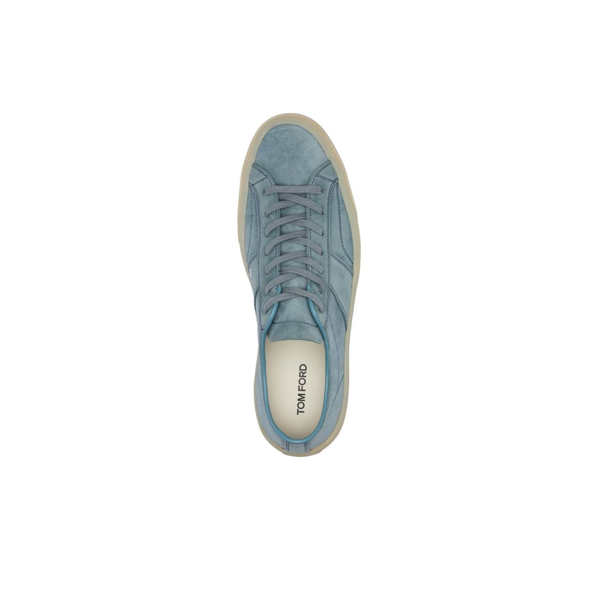 Baskets Tom Ford Daim Cambridge Homme Bleu Clair Blanche | MIXWA-2514