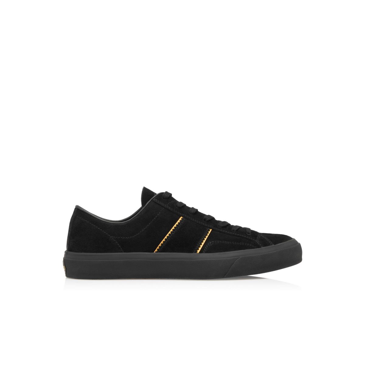 Baskets Tom Ford Daim Cambridge Homme Noir Doré Noir | XGTHC-1862