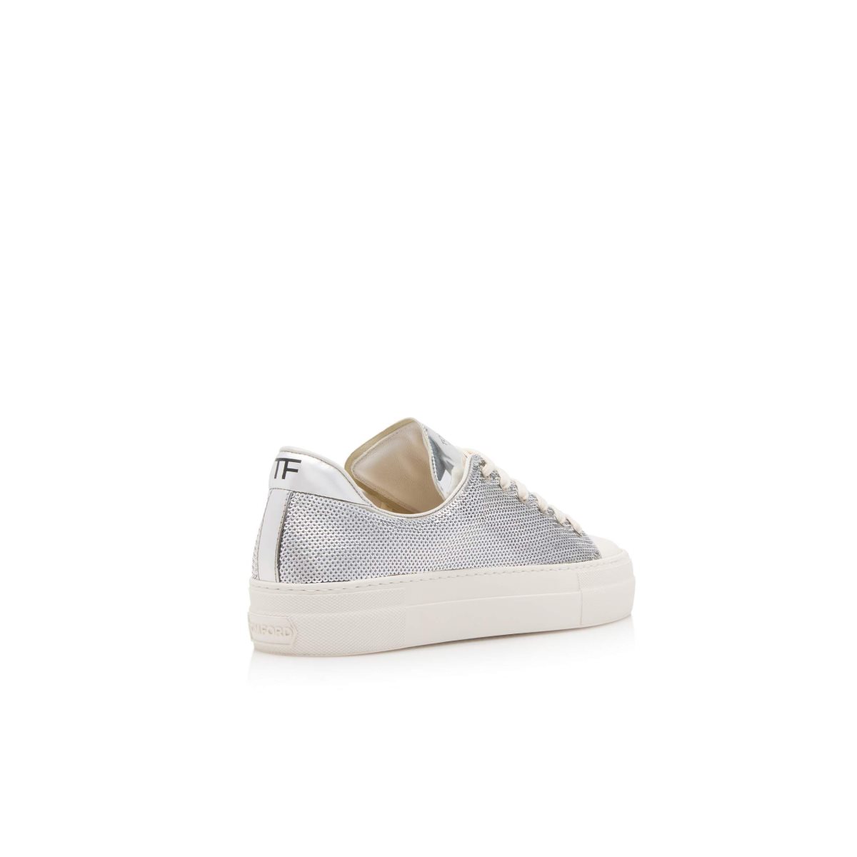 Baskets Tom Ford Sequin Embroidery City Low Tops Femme Argent | FRKSL-3107