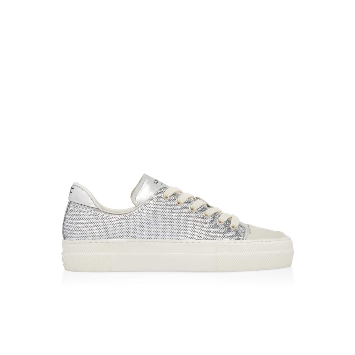 Baskets Tom Ford Sequin Embroidery City Low Tops Femme Argent | FRKSL-3107