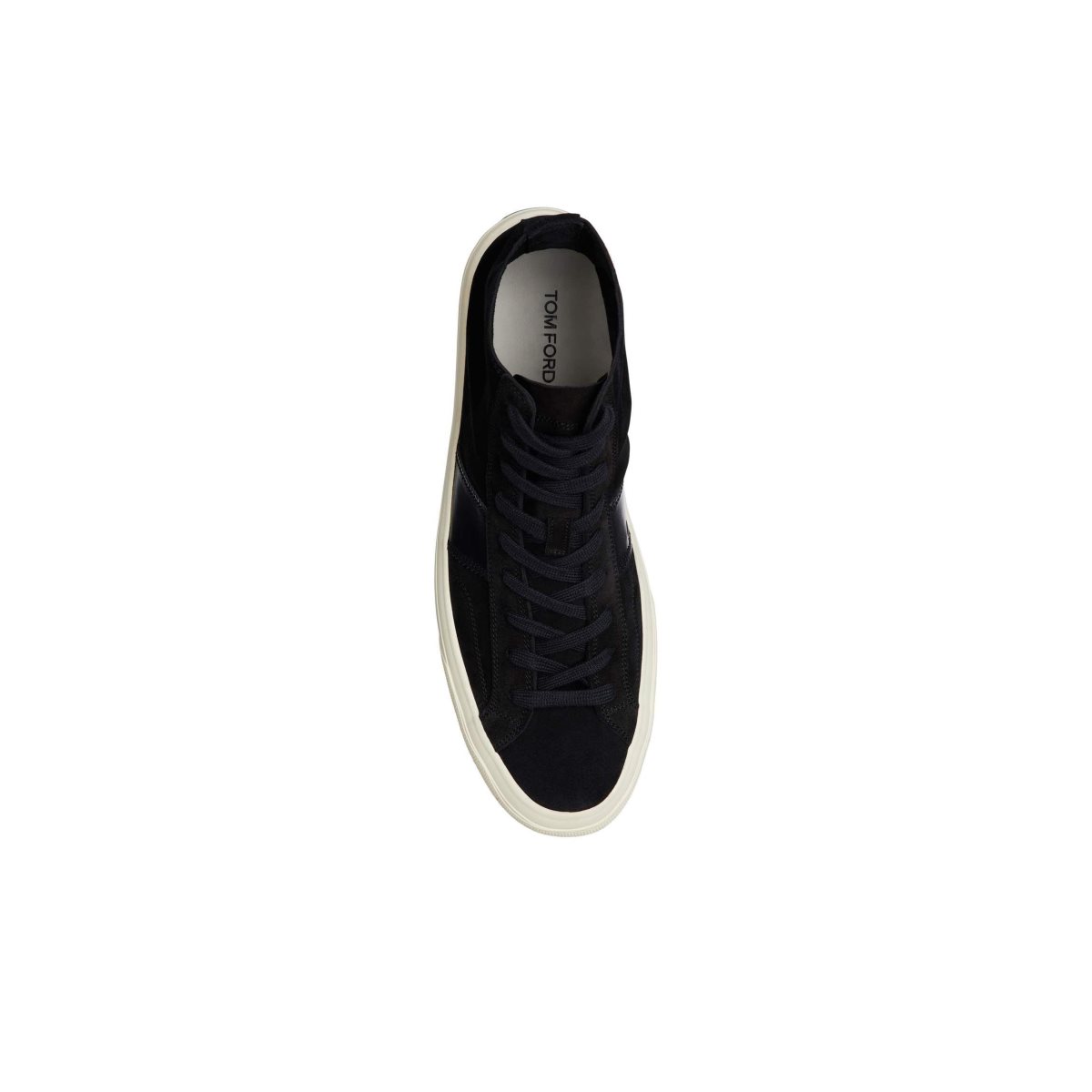 Baskets Tom Ford Unlined Cambridge High Top Homme Noir | BSTQL-2750