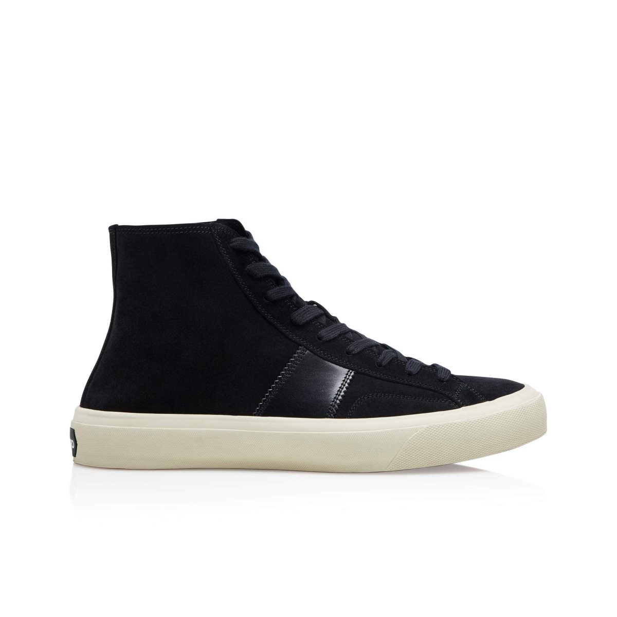 Baskets Tom Ford Unlined Cambridge High Top Homme Noir | BSTQL-2750