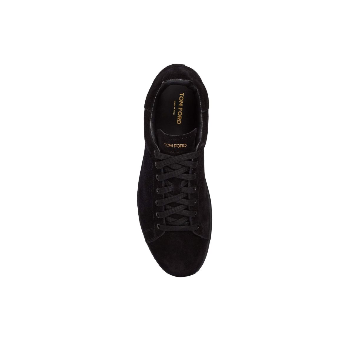 Baskets Tom Ford Warwick Black Sole Daim Homme Noir | FPOAD-9016