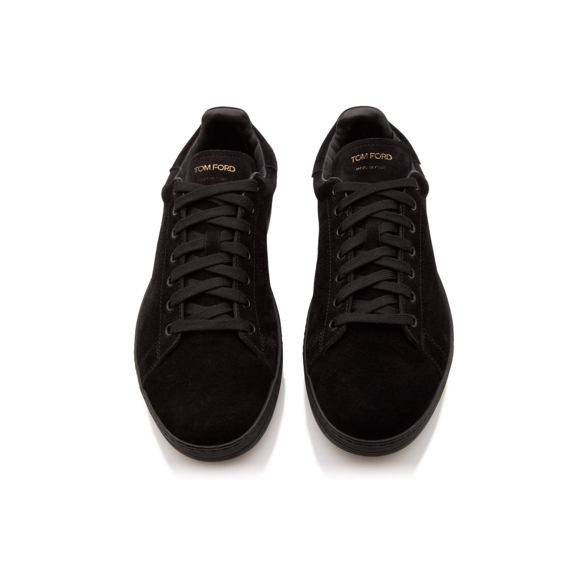 Baskets Tom Ford Warwick Black Sole Daim Homme Noir | FPOAD-9016