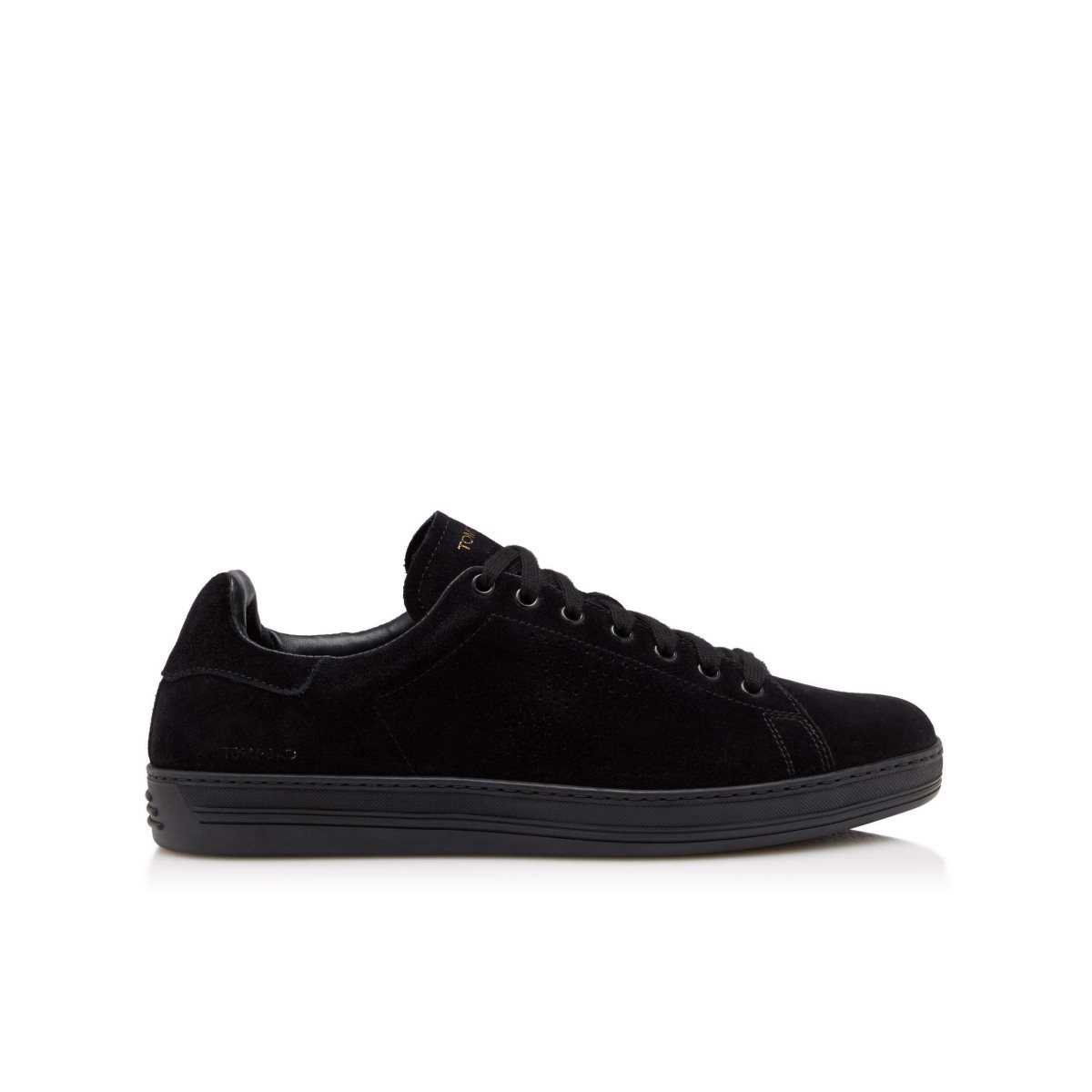 Baskets Tom Ford Warwick Black Sole Daim Homme Noir | FPOAD-9016