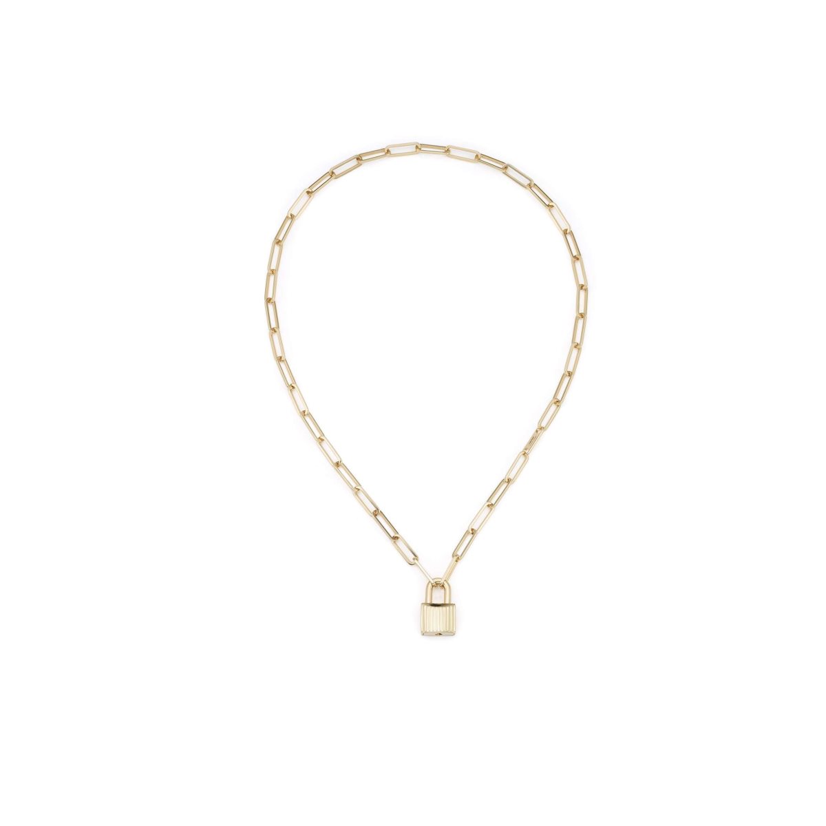 Bijoux Tom Ford Chain Padlock Pendant Femme Doré | RWAGU-2431