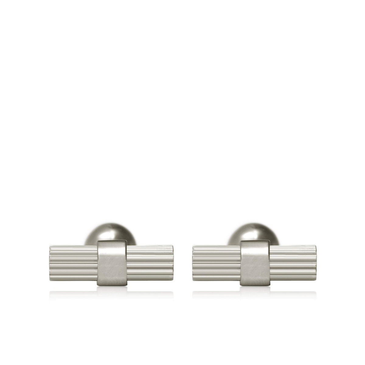 Bijoux Tom Ford Rayé T Cufflinks Homme Blanche Doré | NPFGM-3086