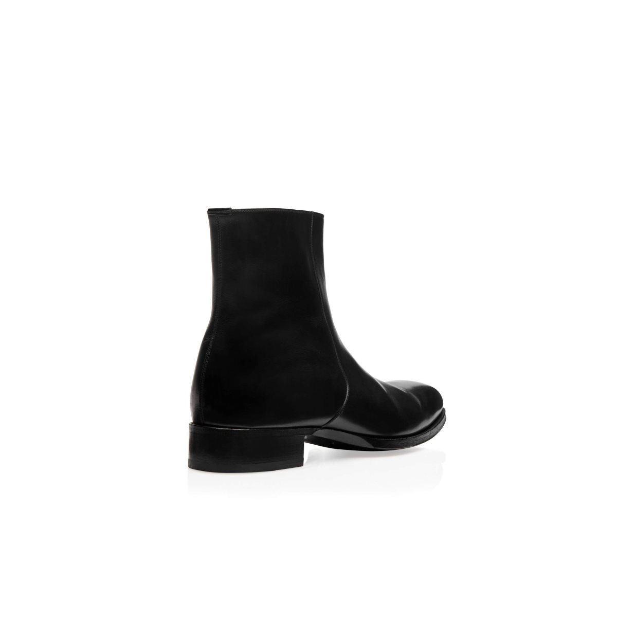 Bottes Tom Ford Burnished Cuir Elkan Zip Homme Noir | TFDEC-5637