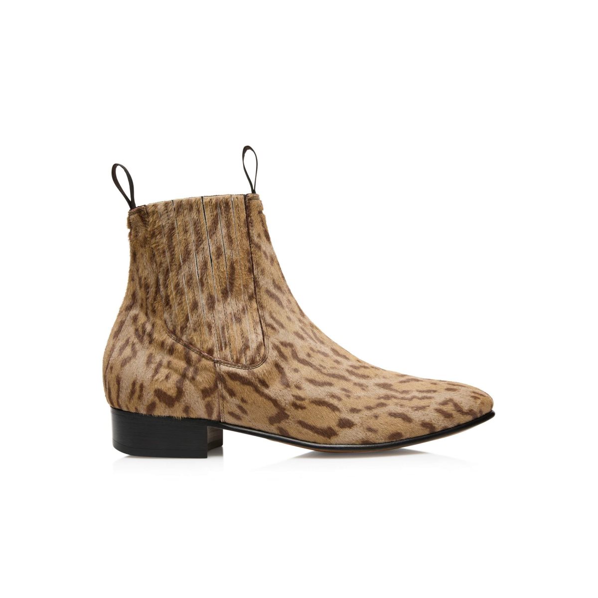 Bottes Tom Ford Cheetah Print Pony Kurt Chelsea Homme Beige Marron | NJHTM-8461