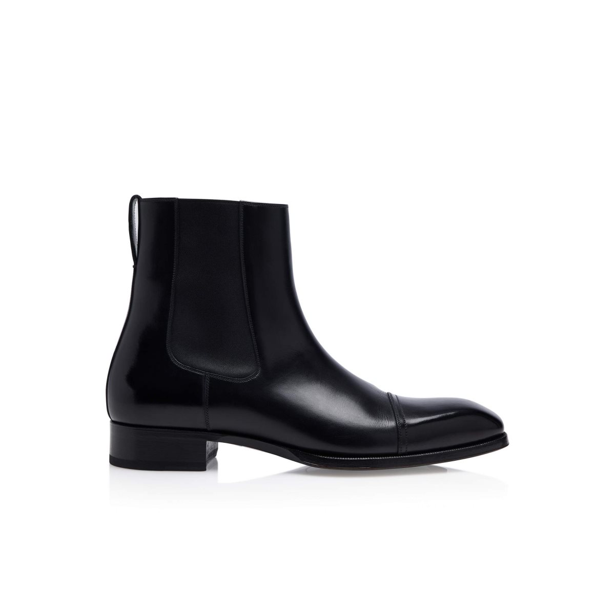 Bottes Tom Ford Elkan Cuir Chelseas Homme Noir | DHBPK-4930