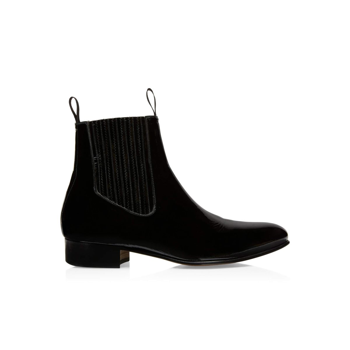 Bottes Tom Ford Glossy Vernis Kurt Chelsea Homme Noir | LHJTZ-0684