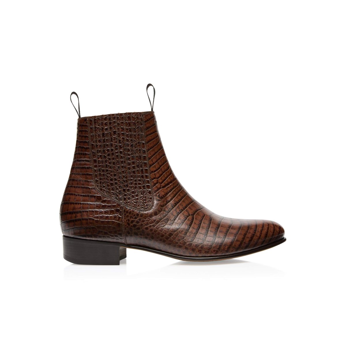 Bottes Tom Ford Printed Alligator Kurt Chelsea Homme Marron | YSMUR-0854