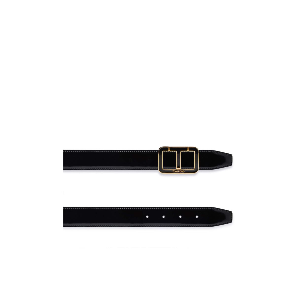 Ceintures Tom Ford Vernis Cuir Enamel Scored T Homme Noir | SHCNV-1608