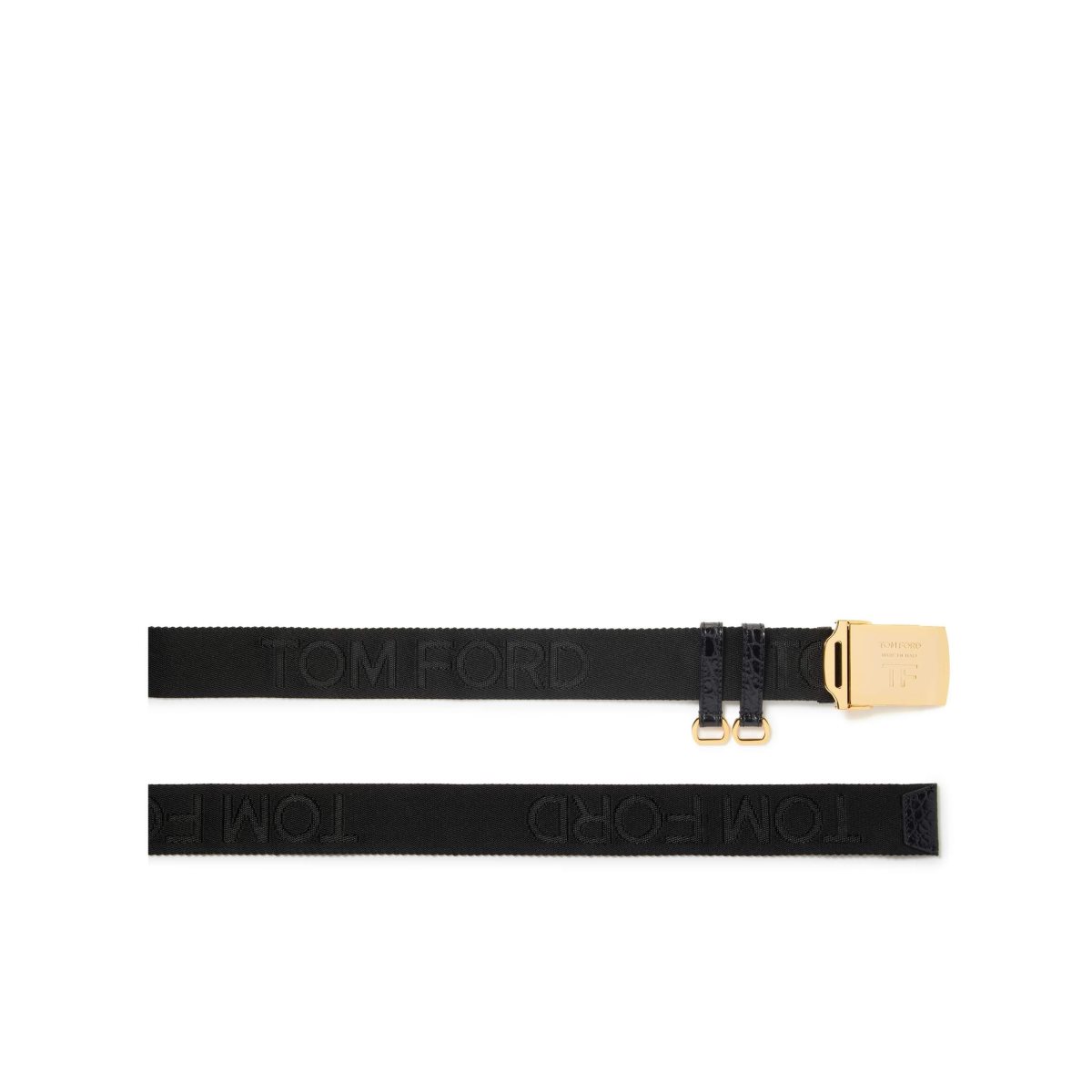 Ceintures Tom Ford Webbing Military Homme Noir | MYEKI-0983