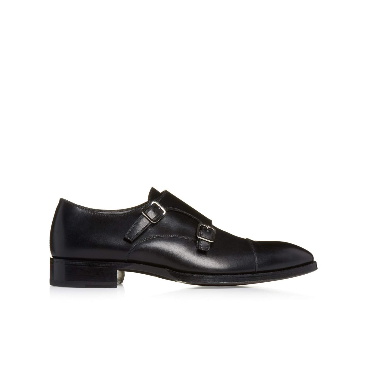 Chaussures Habillées Tom Ford Elkan Double Monk Straps Homme Noir | VINZJ-6075