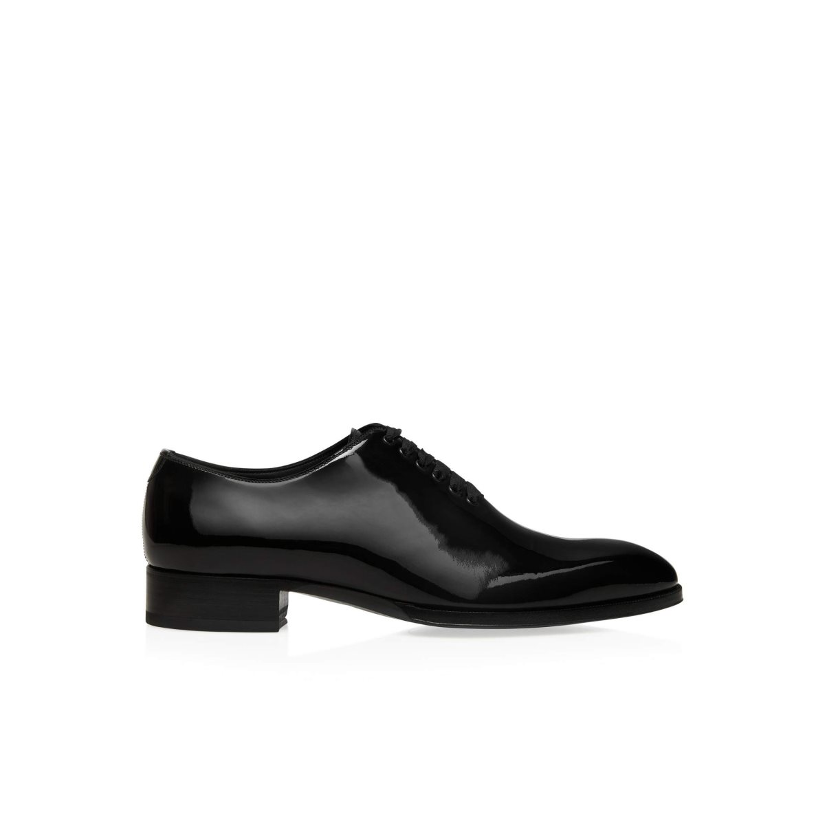 Chaussures Habillées Tom Ford Vernis Cuir Elkan Dentelle Up Homme Noir | MBJNW-5061