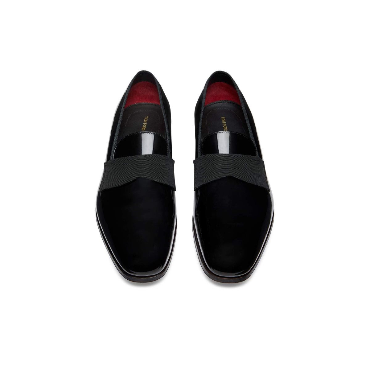 Chaussures Habillées Tom Ford Vernis Cuir Edgar Evening Chaussons Homme Noir | RSWDX-0174