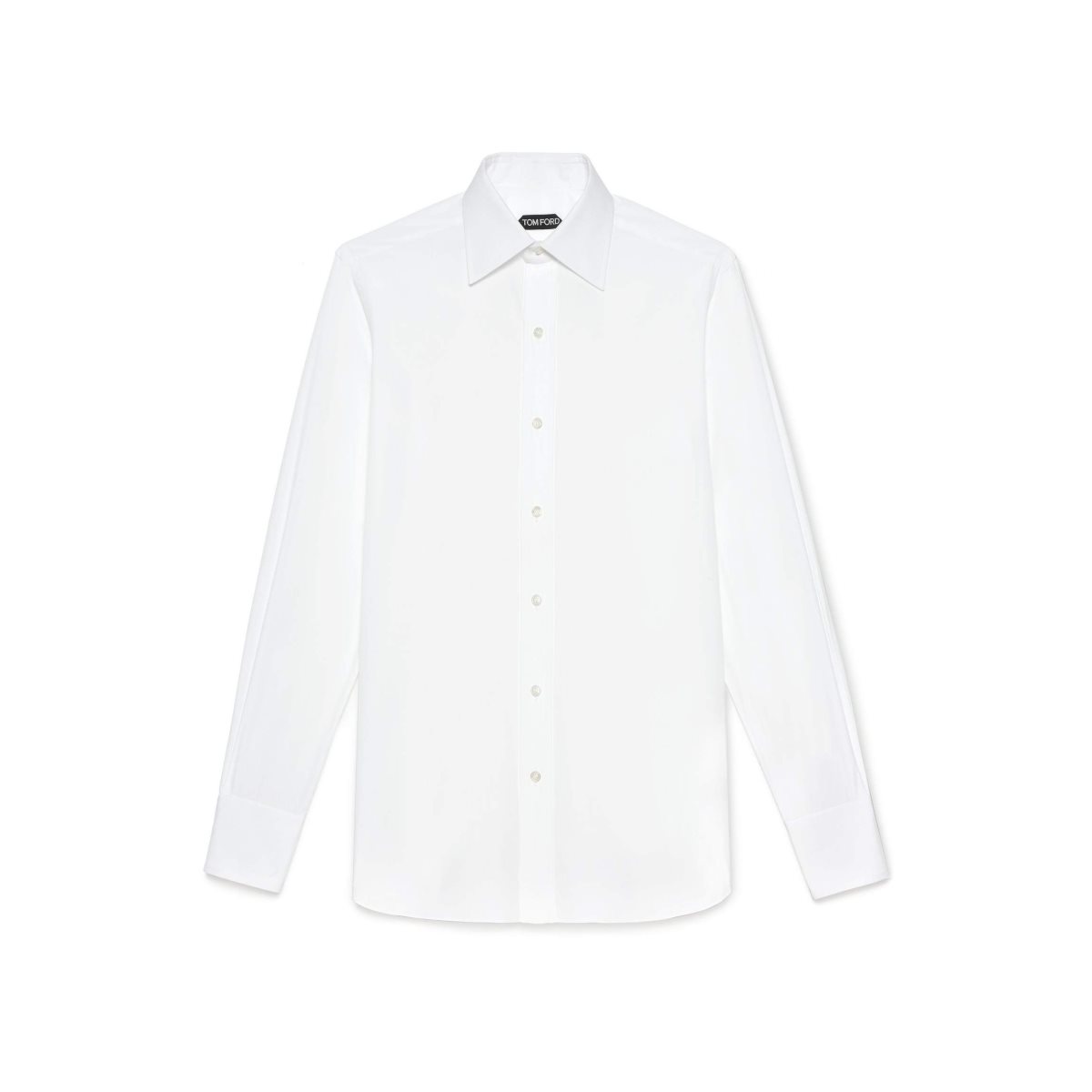 Chemises Tom Ford Poplin Classiche Fit Barrel Cuff Homme Blanche | QOCSM-0256