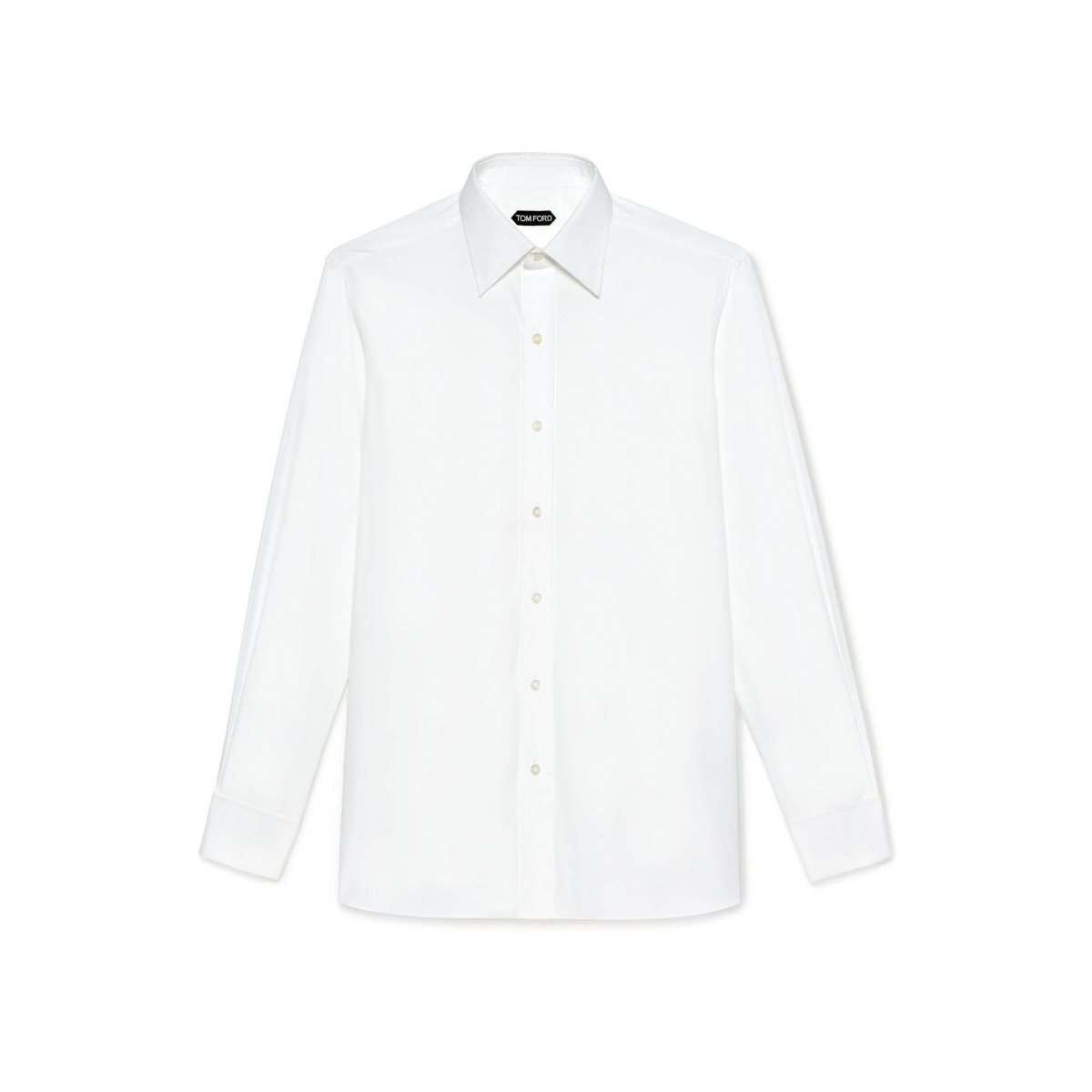 Chemises Tom Ford Poplin Classiche Fit French Cuff Homme Blanche | SMKWZ-7236