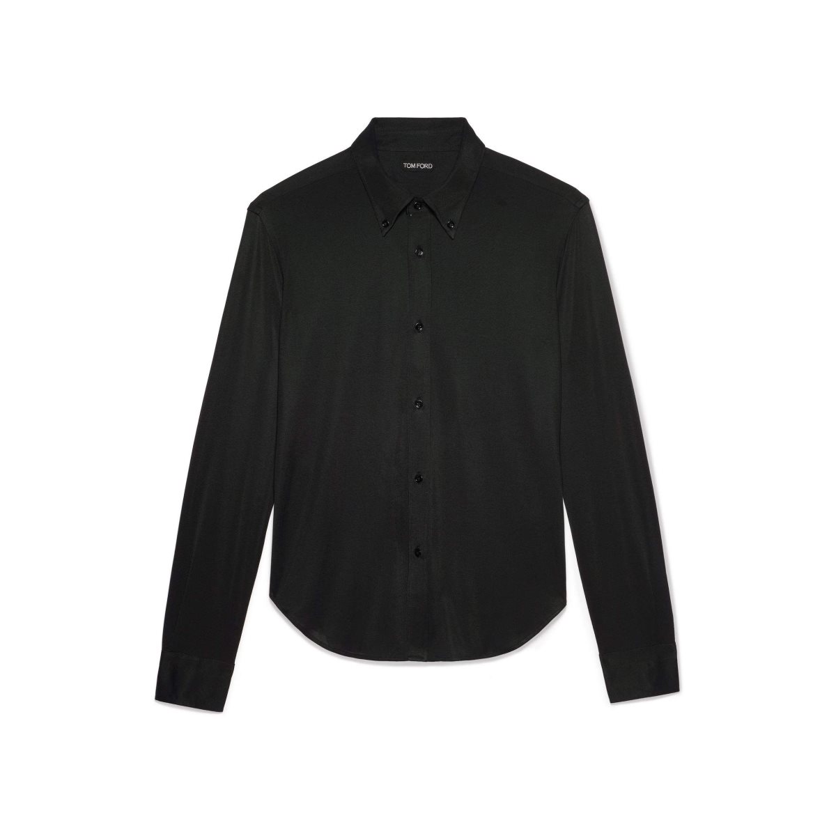 Chemises Tom Ford Viscose Coton Jersey Homme Noir | HMWYA-5301