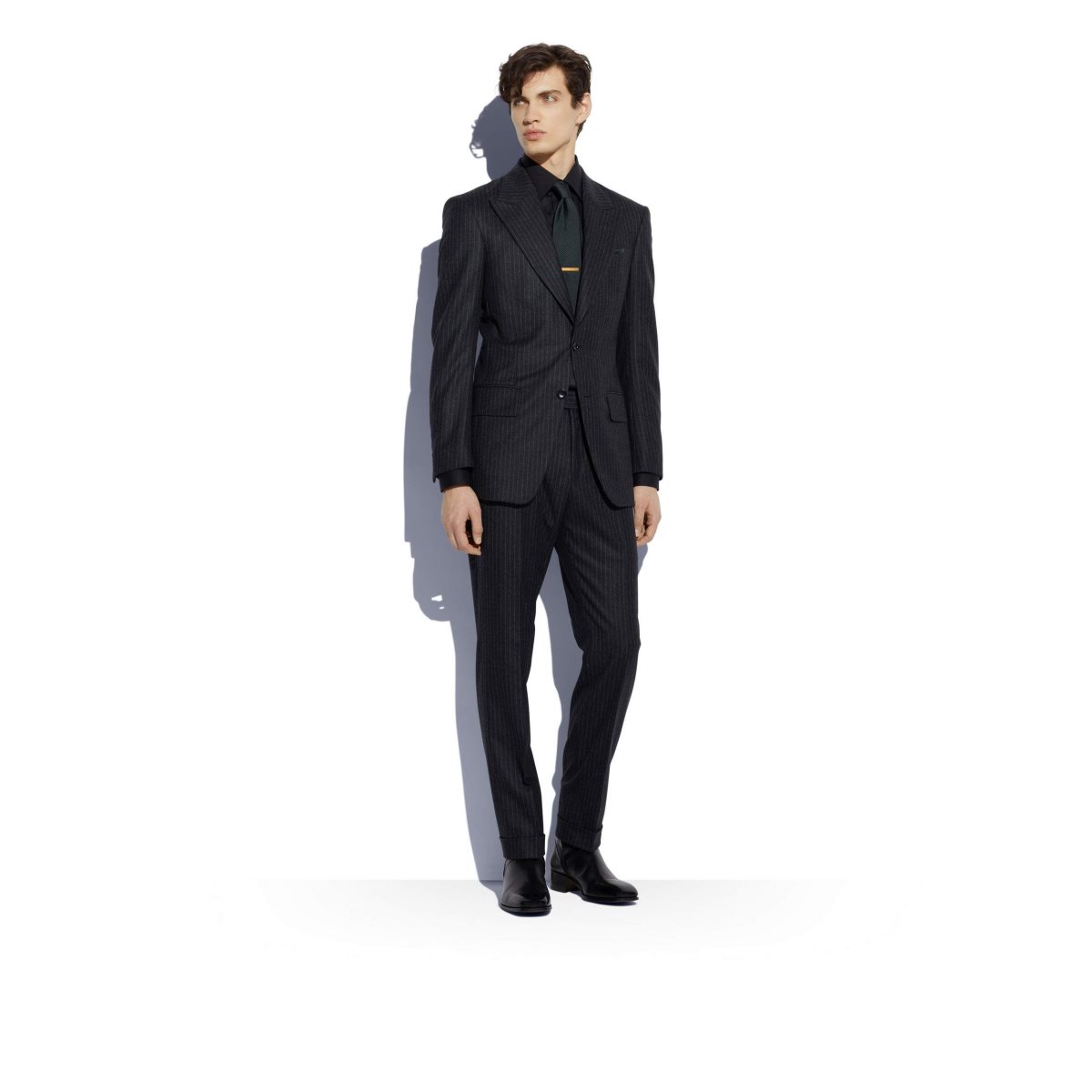 Costumes Tom Ford Milled Stripe Cooper Homme Grise | PUIBS-2391