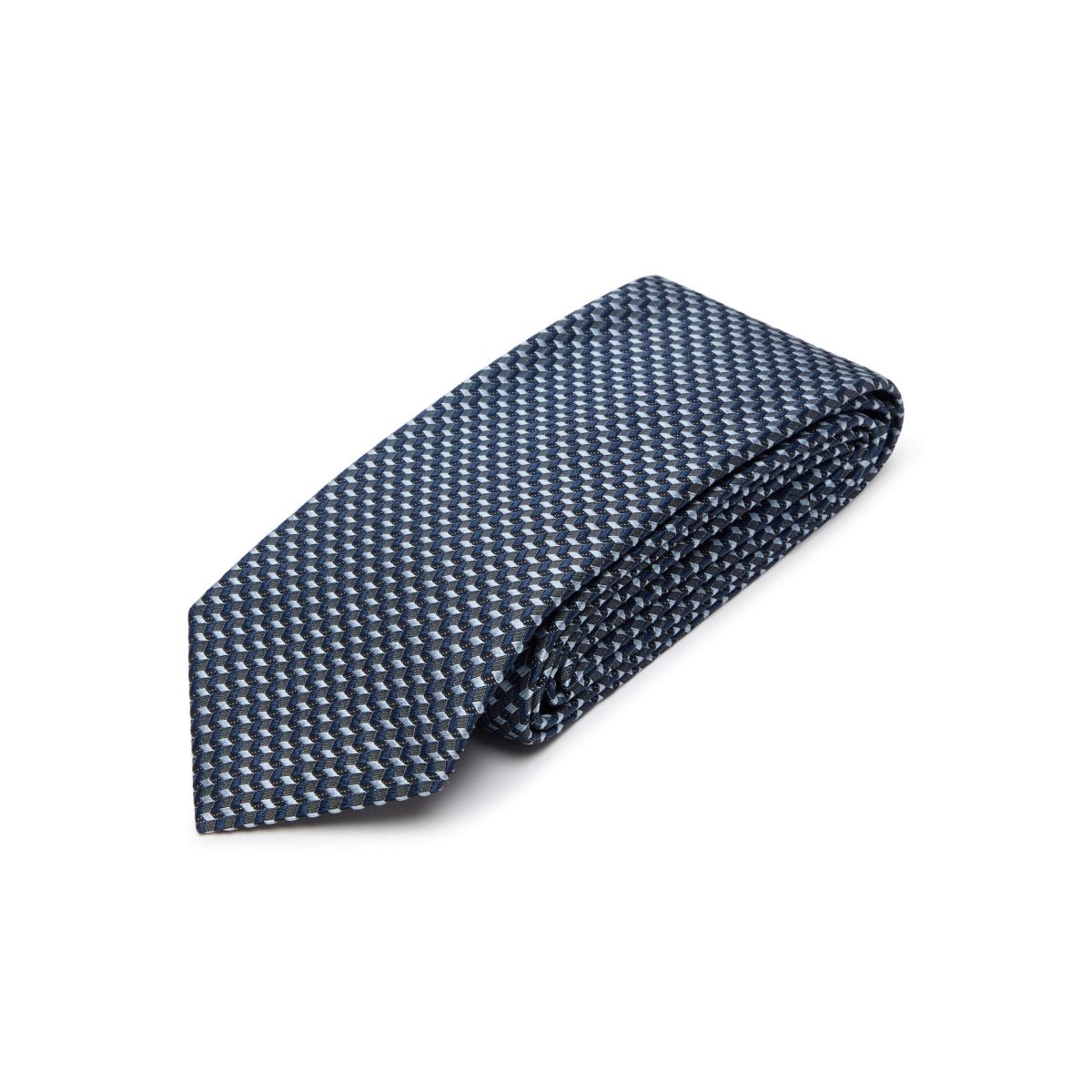 Cravates Tom Ford Micro Jacquard Homme Bleu | GCZOT-9320