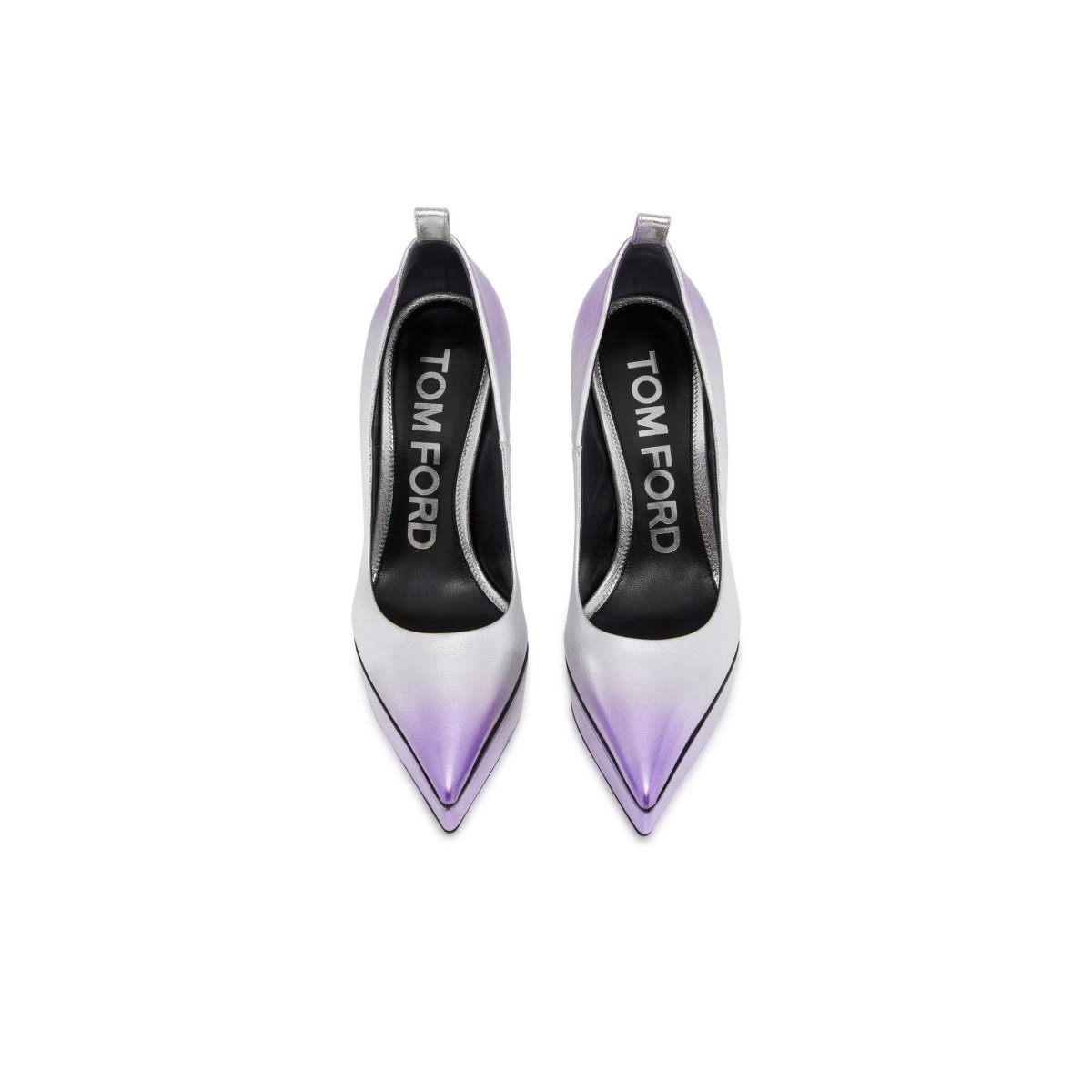 Escarpins Tom Ford Laminated Cuir Femme Argent Violette | ZOETY-1698