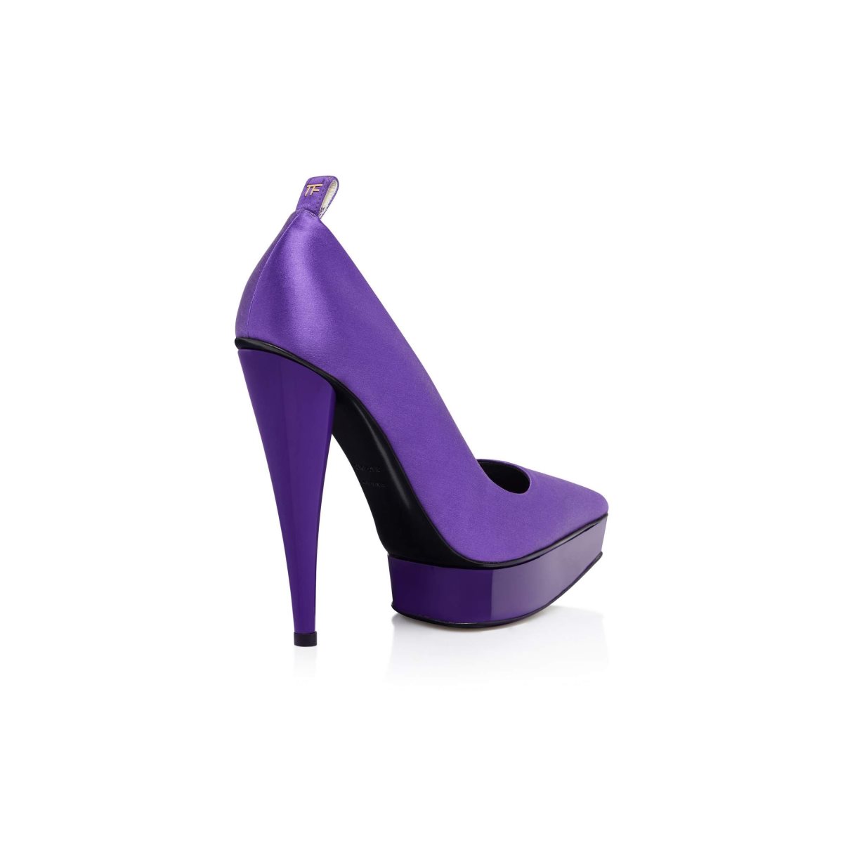 Escarpins Tom Ford Satin Cone Heel Femme Violette | GJMLS-6201