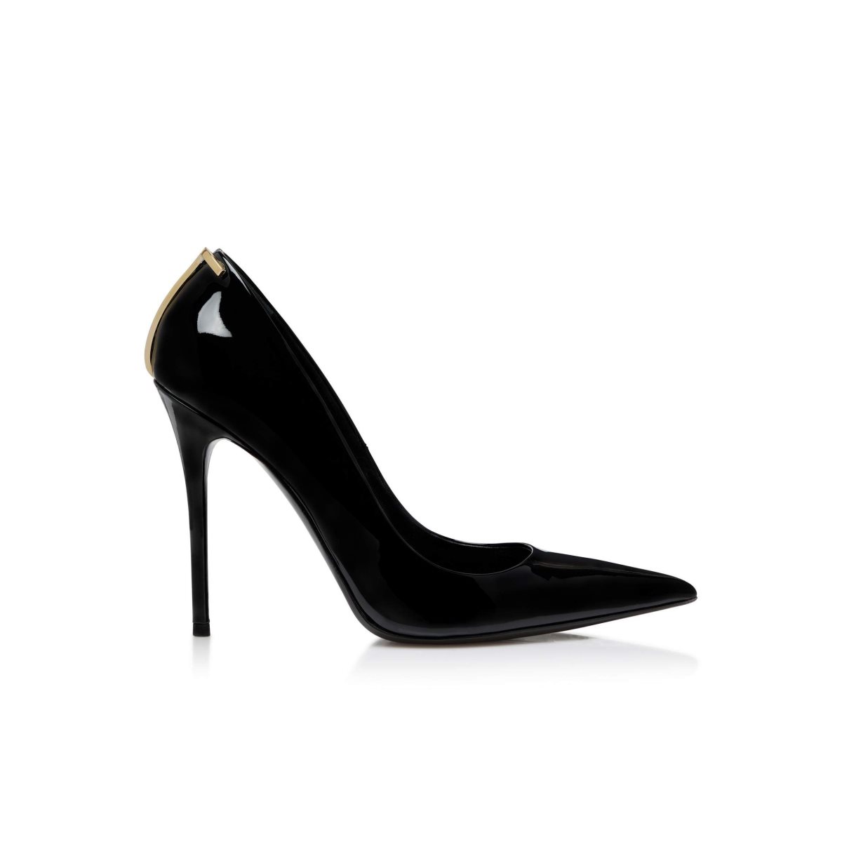 Escarpins Tom Ford Vernis Cuir Iconic T Femme Noir | LUHGW-7081