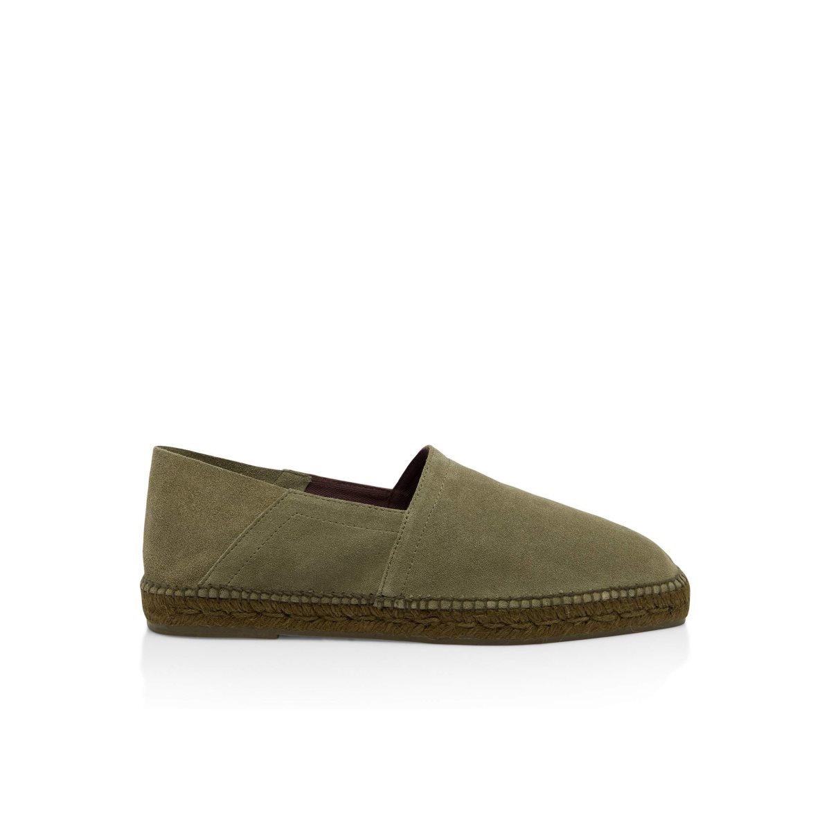 Espadrillas Tom Ford Daim Barnes Homme Drab Military | SFKLE-2314