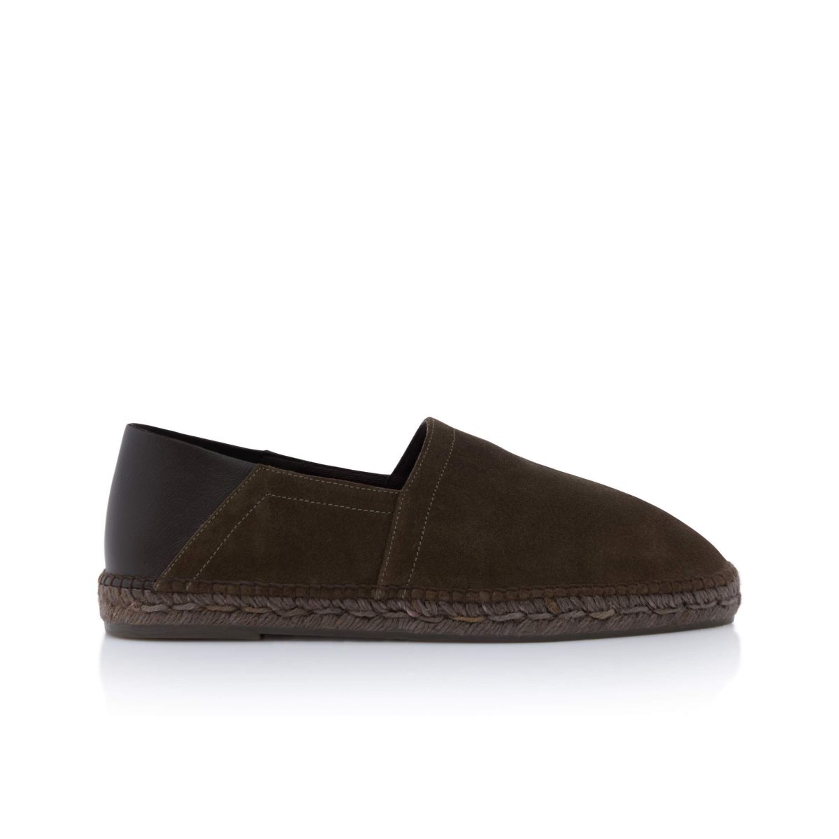 Espadrillas Tom Ford Daim Barnes Homme Vert Olive Foncé | RAKJI-9820