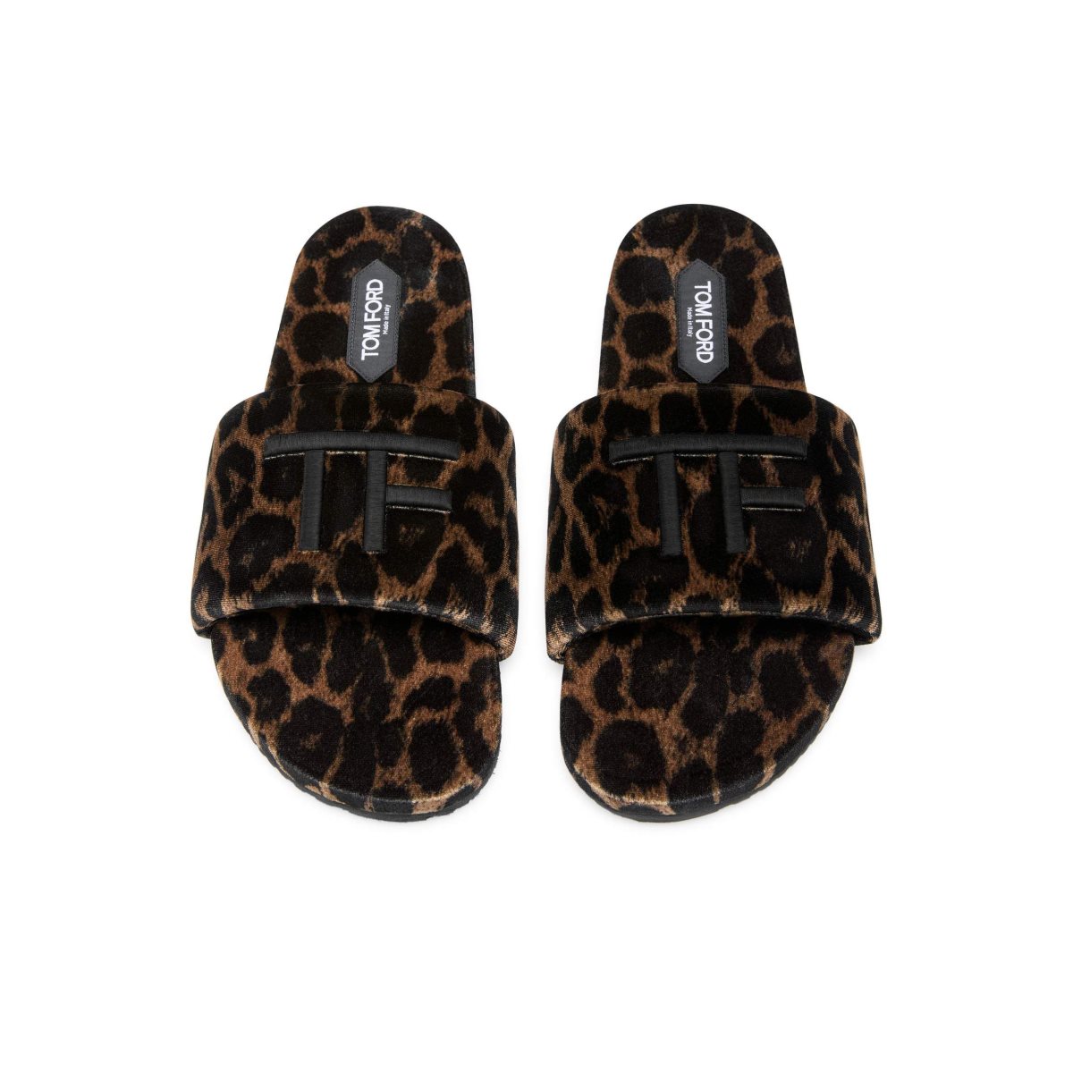 Espadrillas Tom Ford Leopard Print Velour Harrison Homme Marron Noir | OAXWP-0243