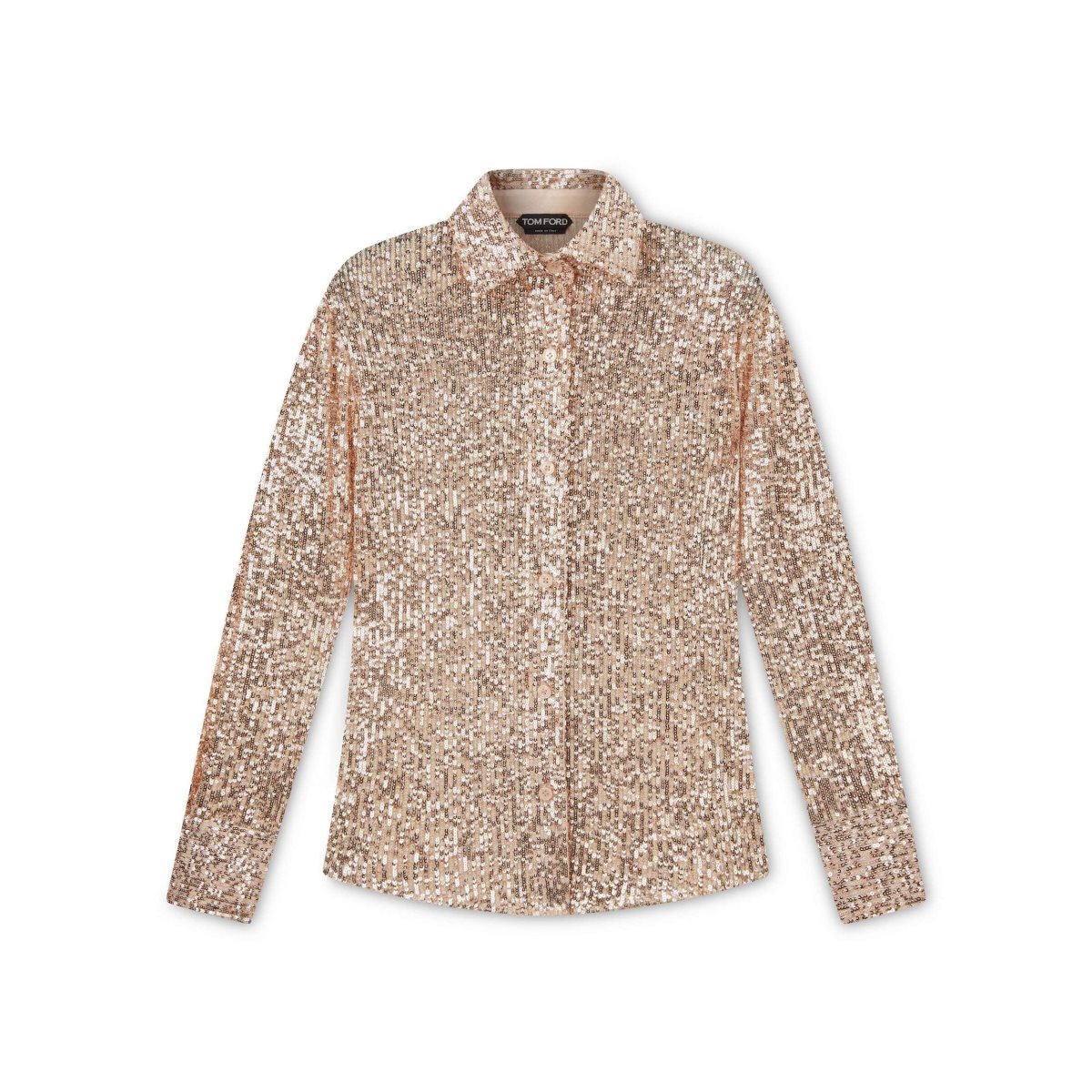 Hauts Tom Ford All Over Sequins Shirt Femme Rose | ENPZF-9183