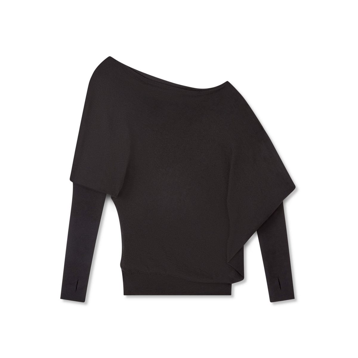 Hauts Tom Ford Fine Cashmere Silk Off The Shoulder Knit Femme Noir | HRPCD-8241