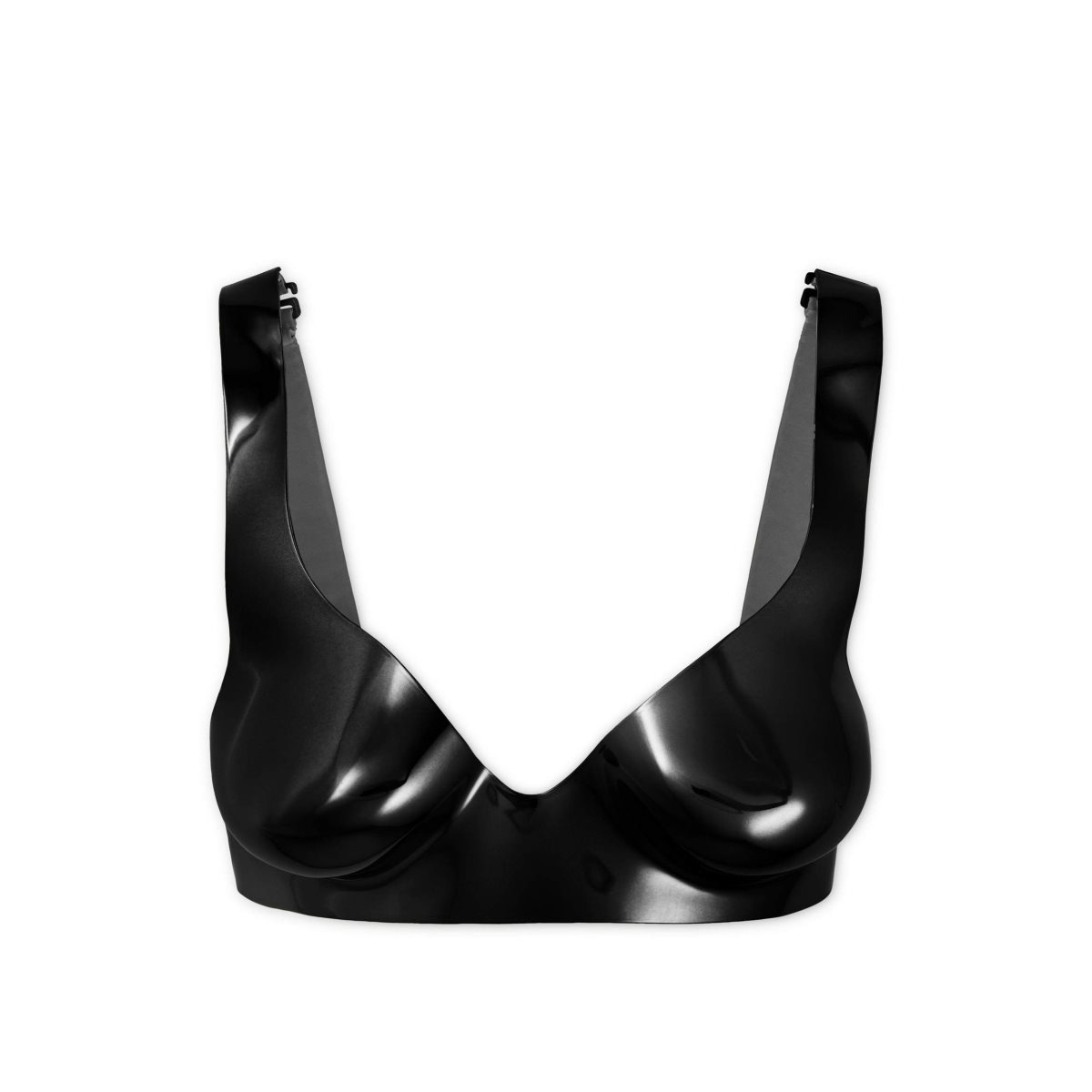 Hauts Tom Ford Lacquered Chromed Acrylic Anatomical Bra Femme Noir | HPVQS-0978