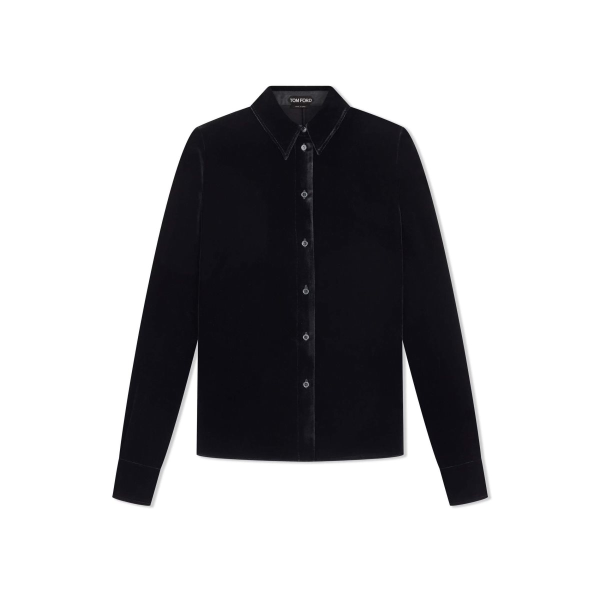 Hauts Tom Ford Legere Velvet Shirt Femme Noir | ZRANX-0348