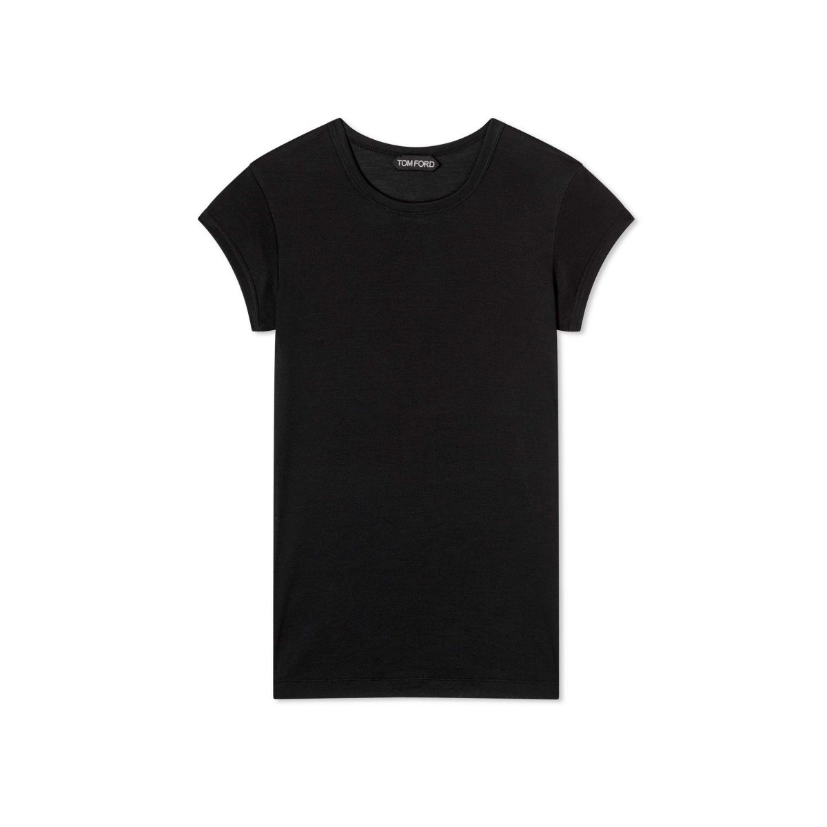 Hauts Tom Ford Silk Laine Jersey Cap Sleeve T-shirt Femme Noir | CTXSL-4629