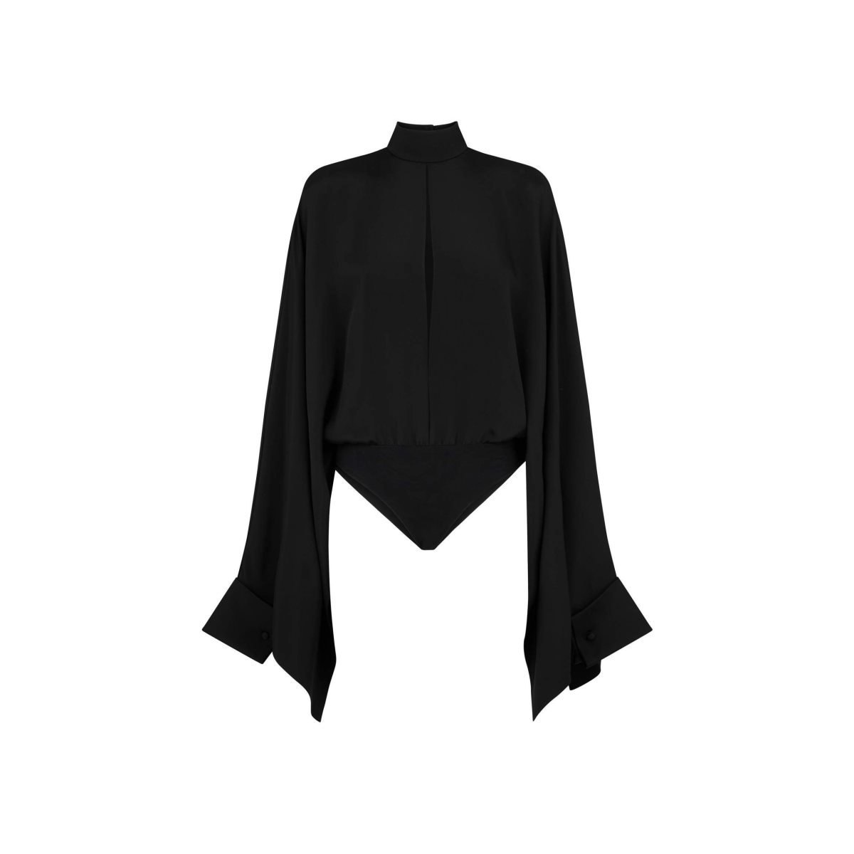 Hauts Tom Ford Silk Maroccaine Larges Sleeve Femme Noir | FCEPL-4097