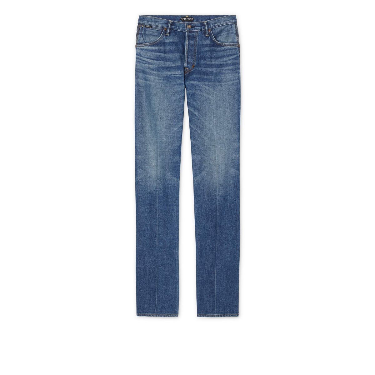 Jean Tom Ford Larges Leg Japanese Selvedge Stretch Homme Bleu | BJSYL-9254