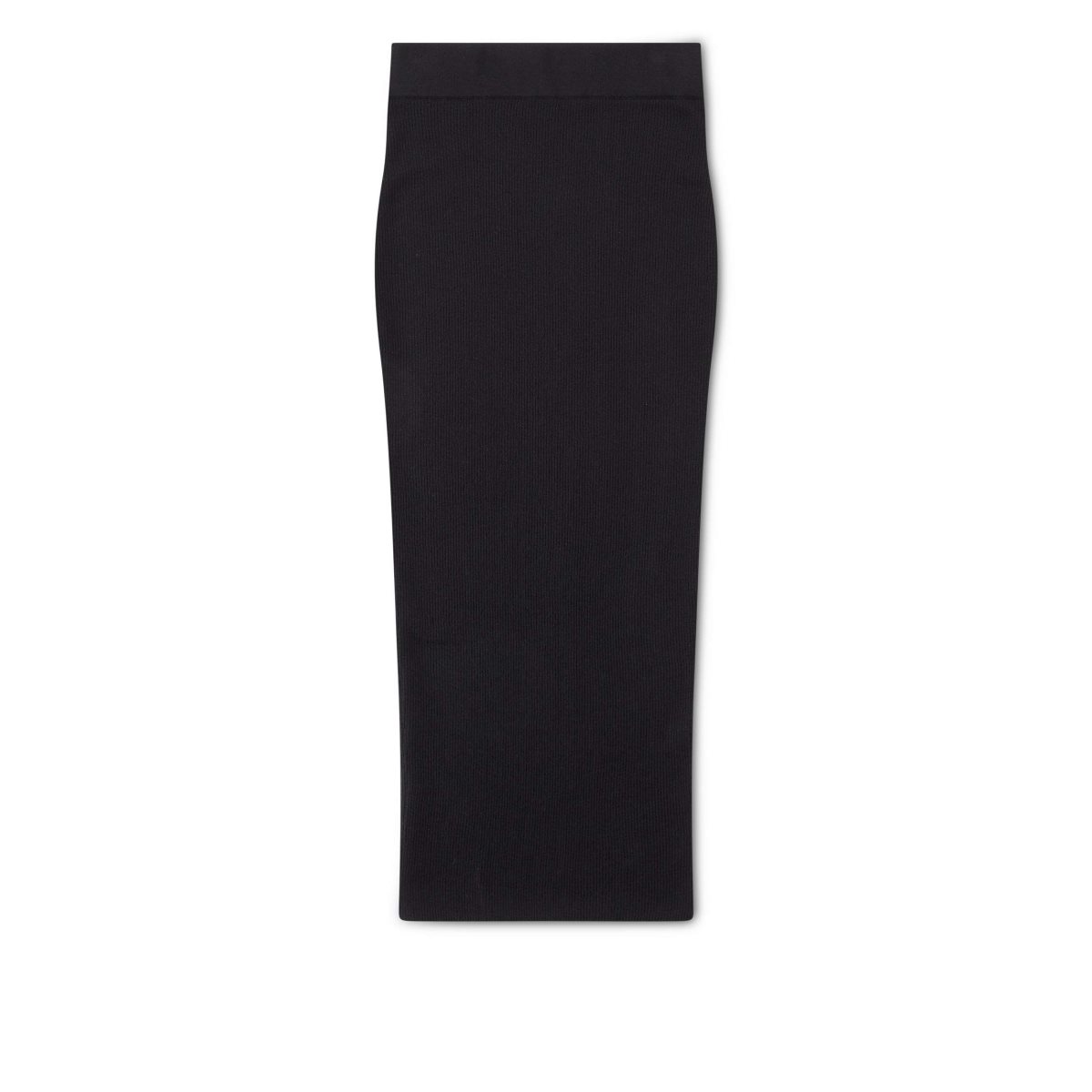 Jupe Tom Ford Fine Cashmere Silk Rib Midi Femme Noir | XQWMO-5246