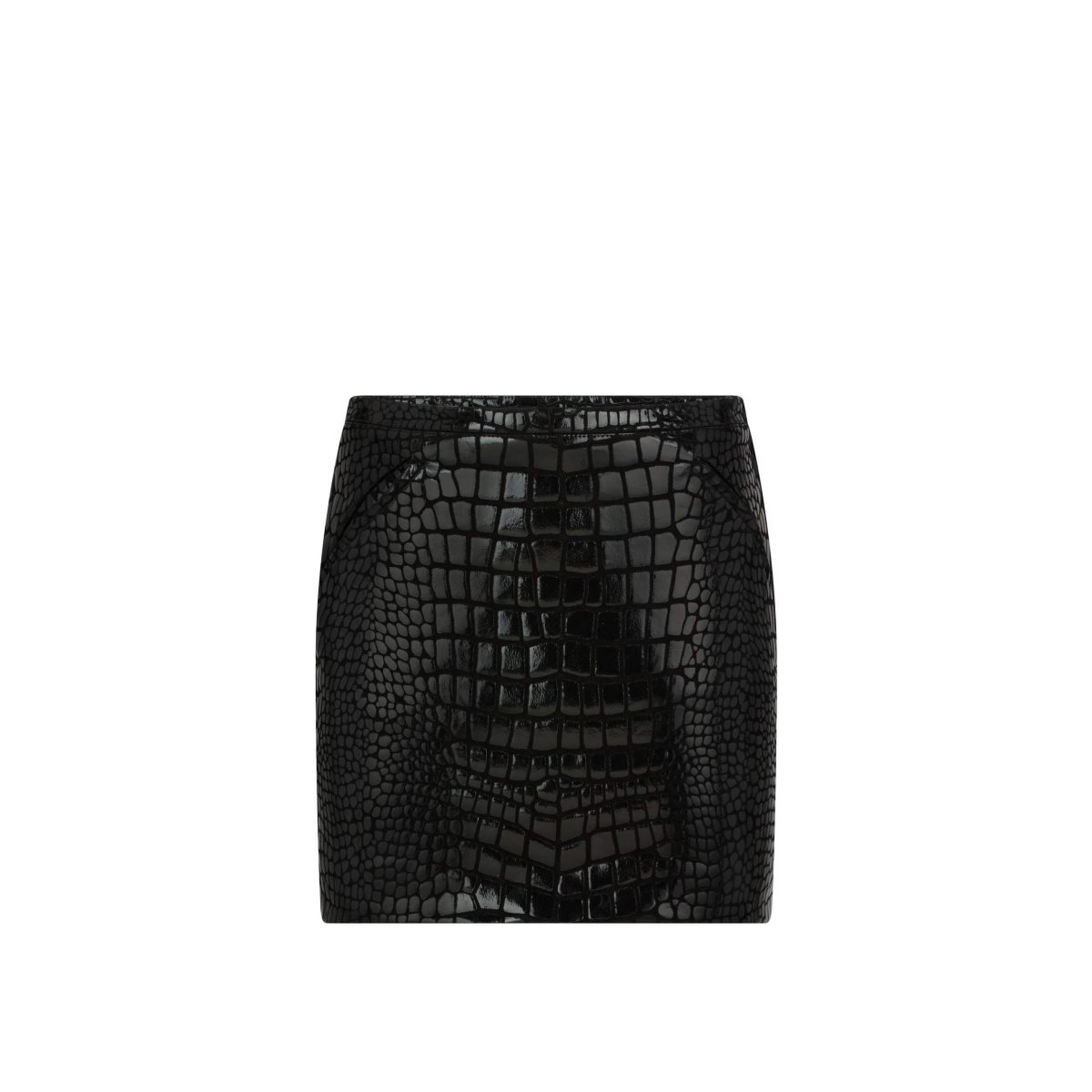 Jupe Tom Ford Printed Croc Cuir Mini Femme Noir | DHQOG-4978