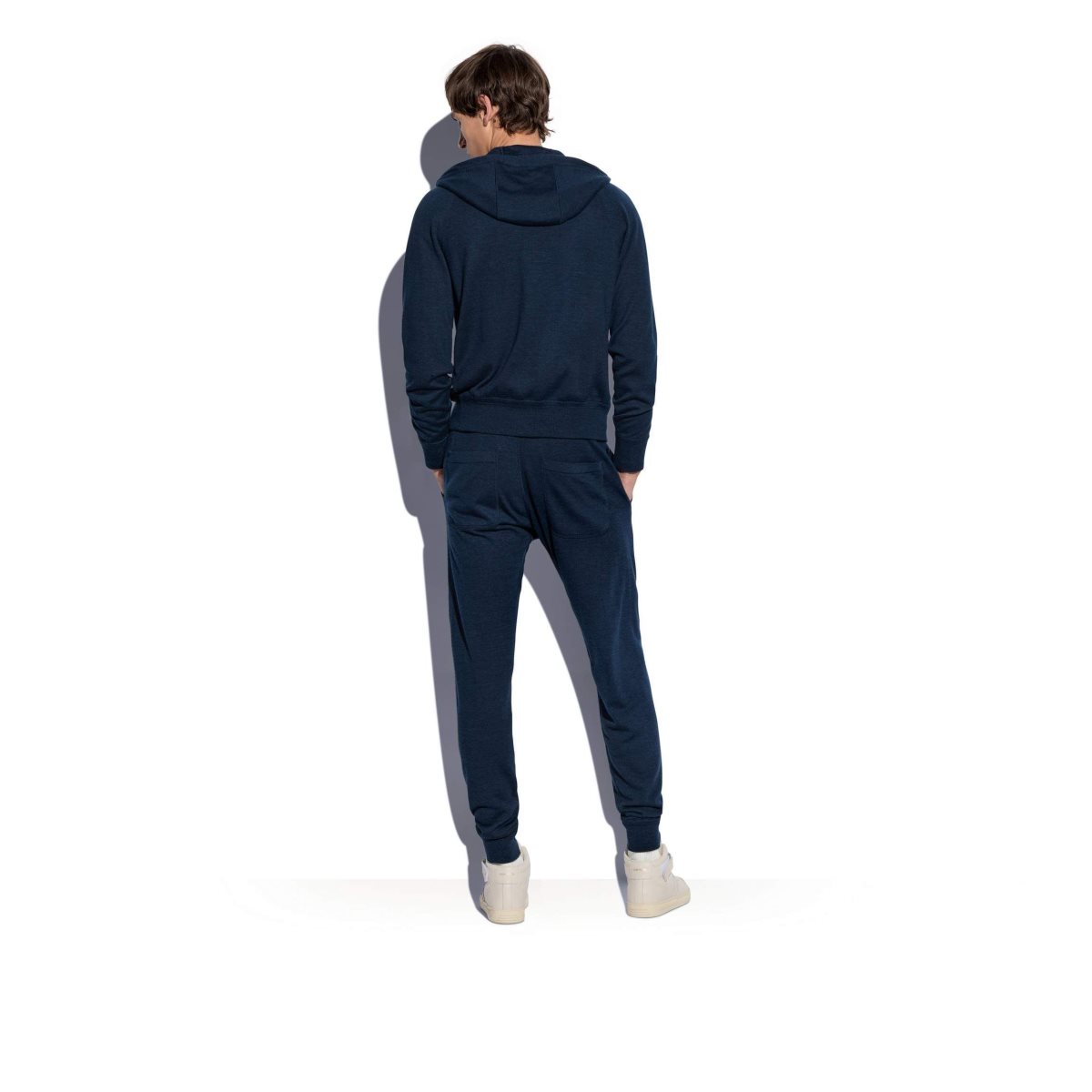 Knitwear Tom Ford Cashmere Silk Hemp Hoodie Homme Bleu | OLERX-0714