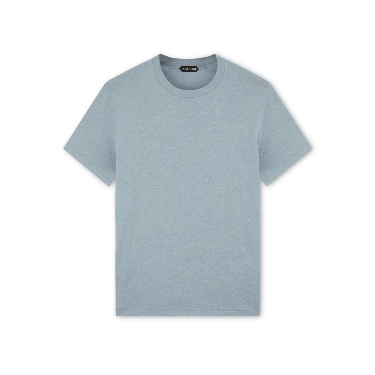 Knitwear Tom Ford Coton Blend Crew Neck T-shirt Homme Bleu | HWELD-9741