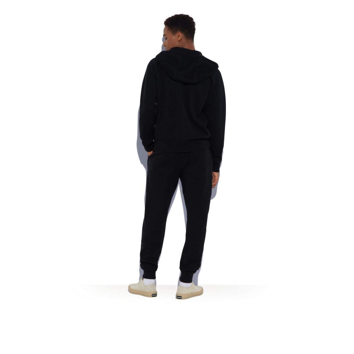 Knitwear Tom Ford Double Face Cashmere Hoodie Homme Noir | KJULF-9468