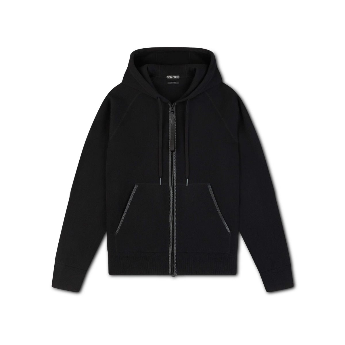 Knitwear Tom Ford Double Face Cashmere Hoodie Homme Noir | KJULF-9468