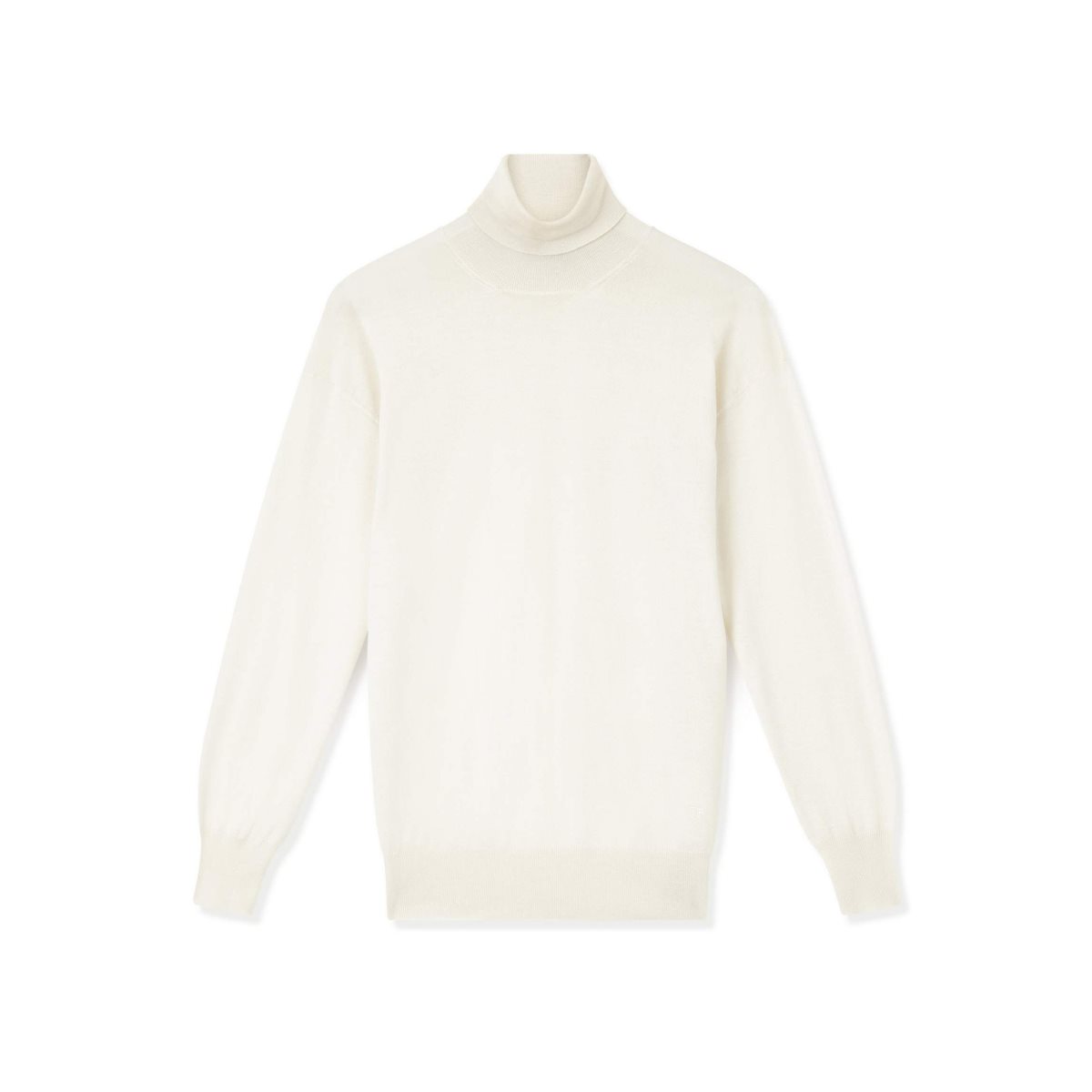 Knitwear Tom Ford Fine Cashmere Silk Turtleneck Femme Chalk | OJGSC-5823