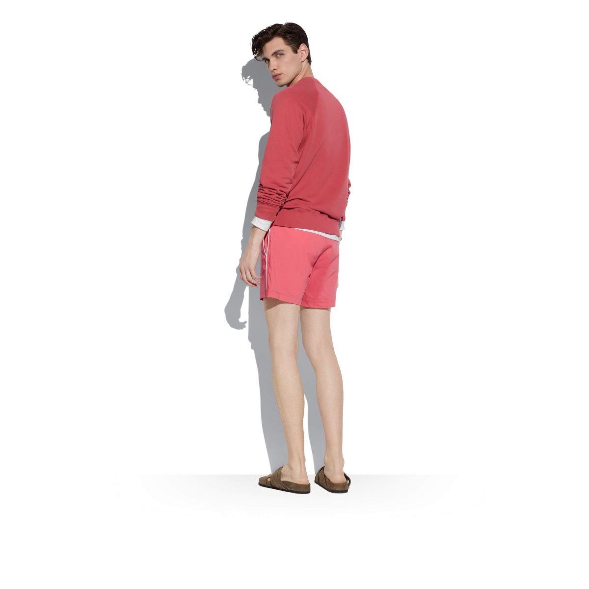 Knitwear Tom Ford Garment Dyed Crew Neck Homme Watermelon | UAELM-5039