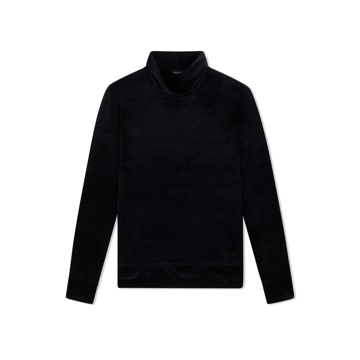 Knitwear Tom Ford Jersey Velvet Mock Neck Homme Noir | XEKAV-8795