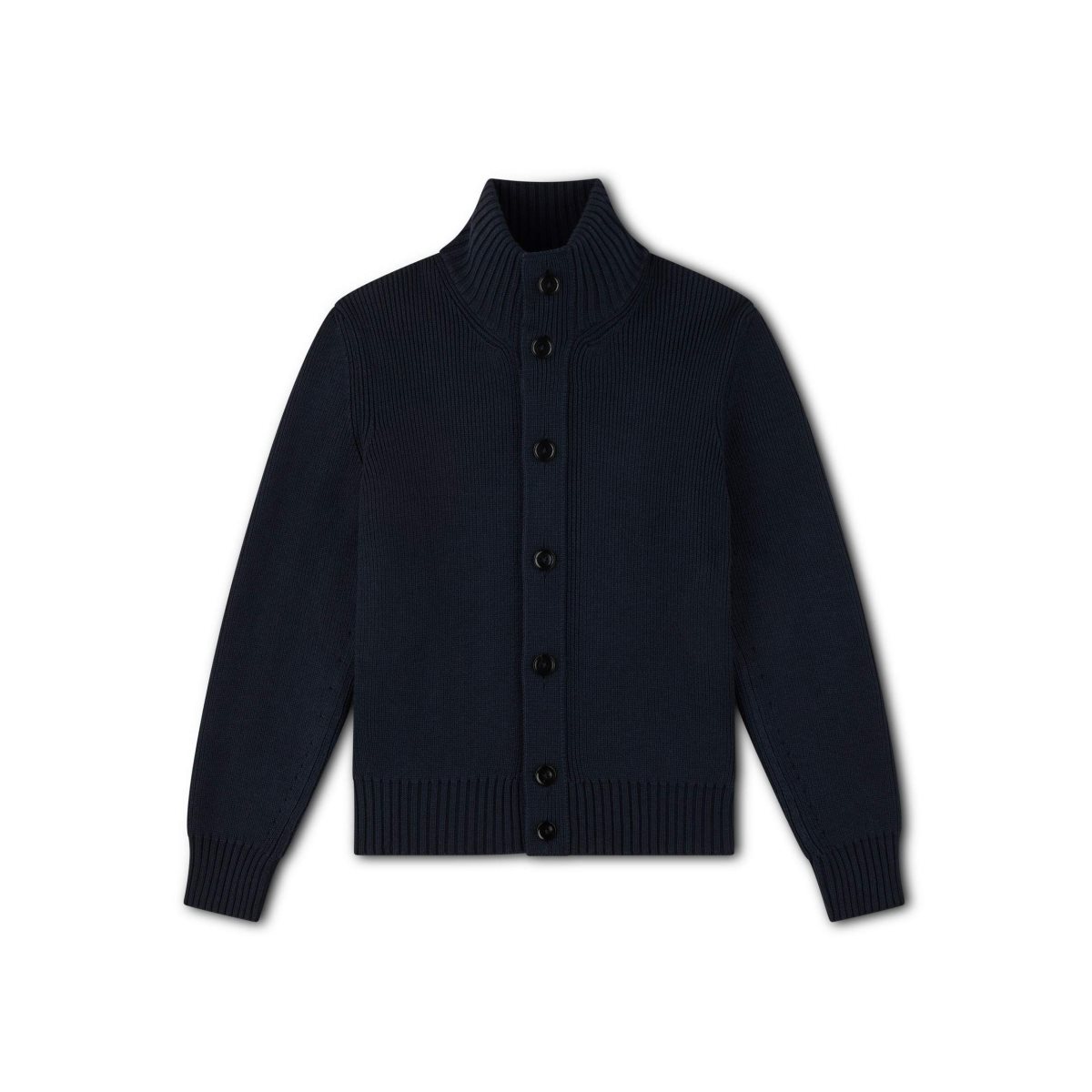 Knitwear Tom Ford Laine Silk Full Button Through Homme Bleu Marine | UCMGY-1647