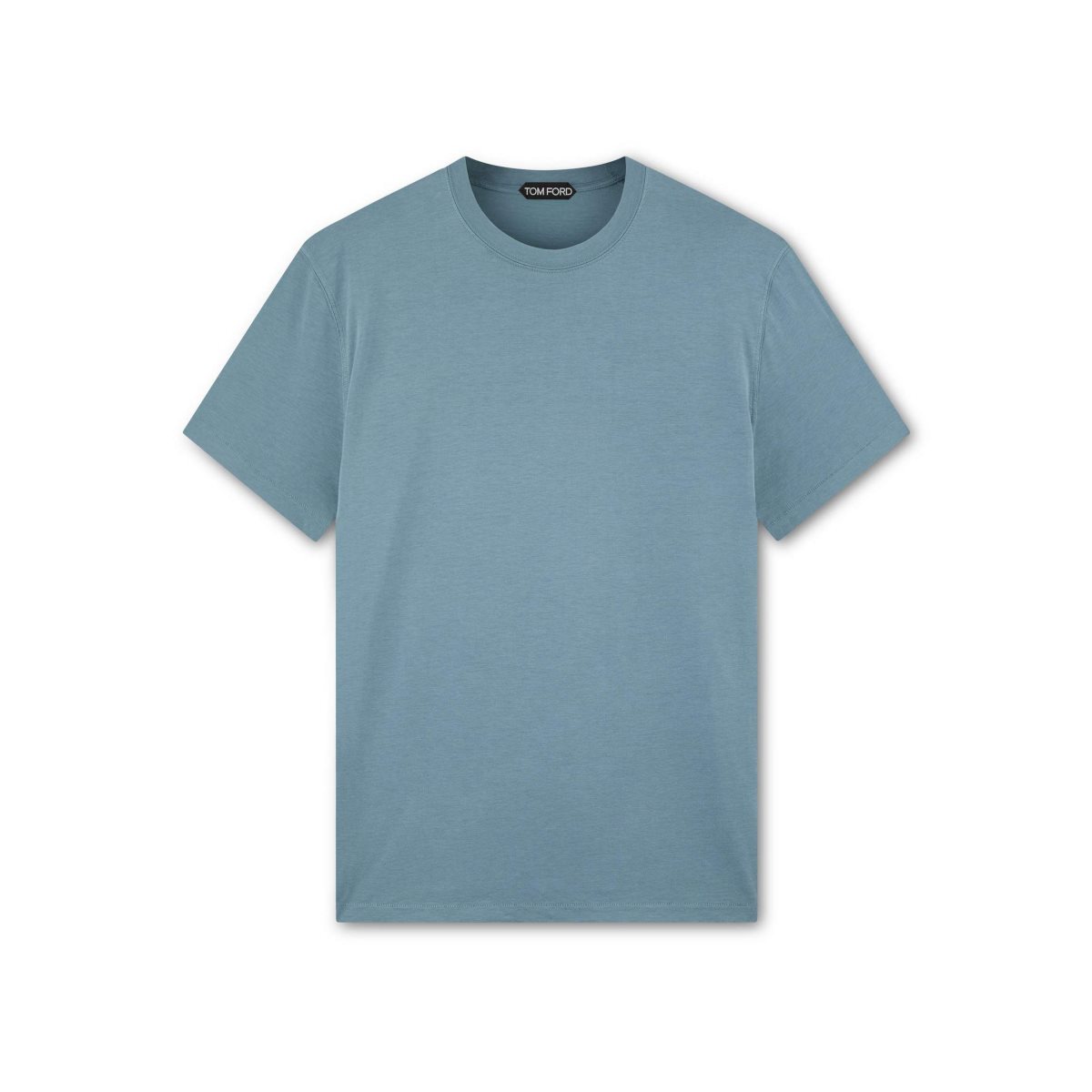 Knitwear Tom Ford Lyocell Coton Crew T-shirt Homme Bleu | RTVKU-6209